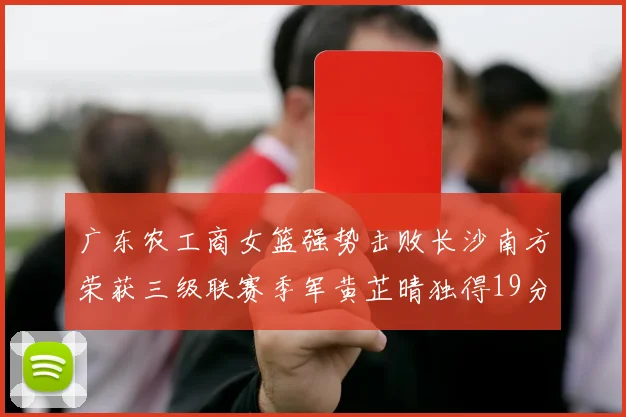 广东农工商女篮强势击败长沙南方荣获三级联赛季军黄芷晴独得19分助力胜利